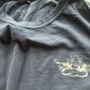 Boys Lie Black Short Sleeve Tee with Gold Graphic